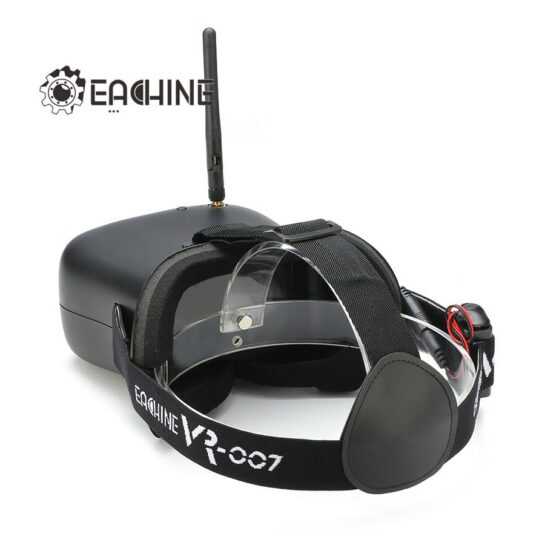 Eachine VR-007 5.8G 40CH HD FPV szemüveg 4.3" 7.4V 1600mAh akkuval