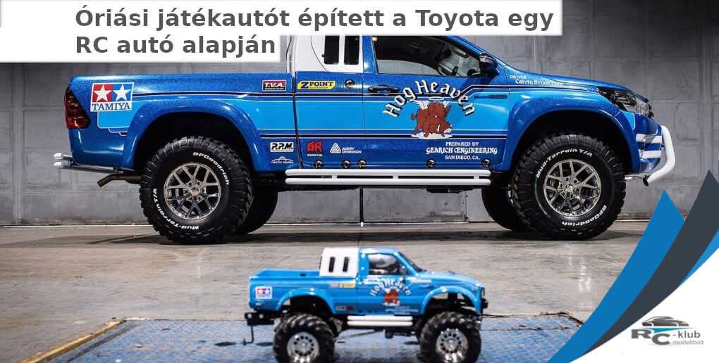 Óriási játékautót épített a Toyota egy RC autó alapján