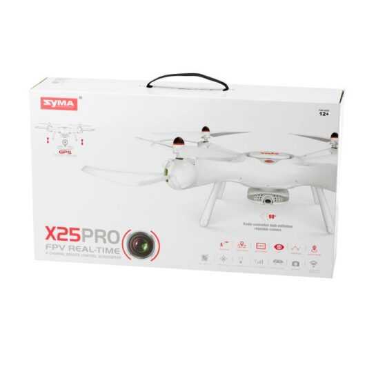 SYMA X25 Pro drón GPS Waypoint Follow me 12 perces repülési idővel