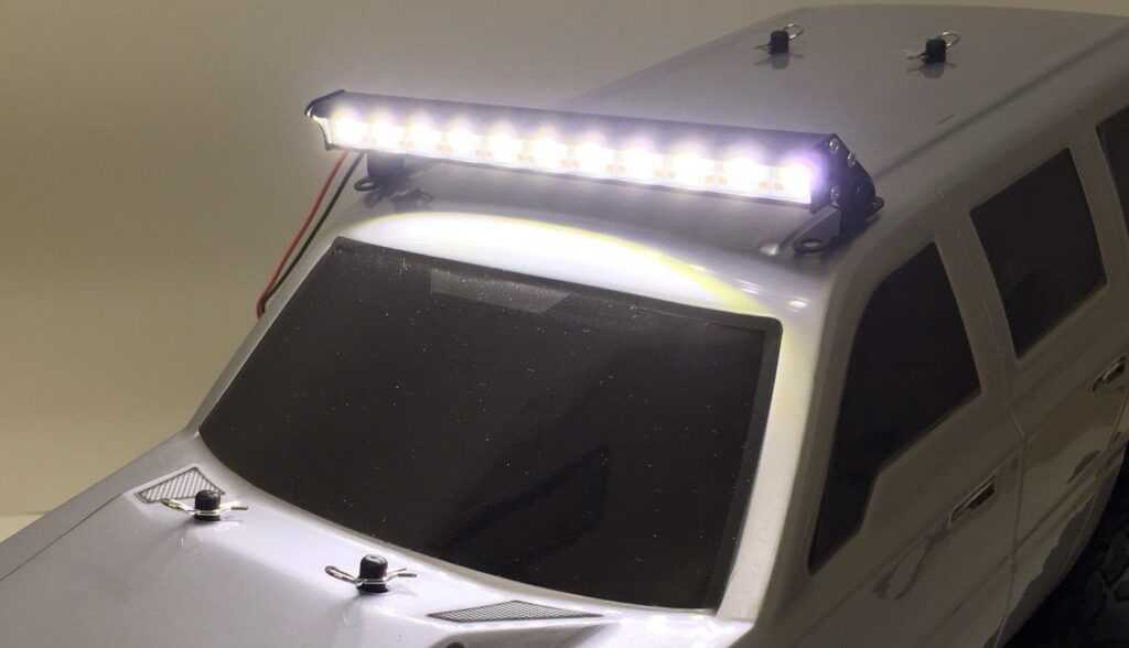 Alumínium LED crawler fényhíd "szuper fényerejű" - fekete