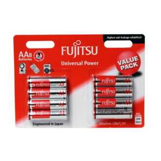 Fujitsu szuper tartós alkáli AA ceruza elem LR6 8db/csomag