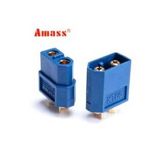 Amass XT60 csatlakozó kék (apa / anya) (1db)